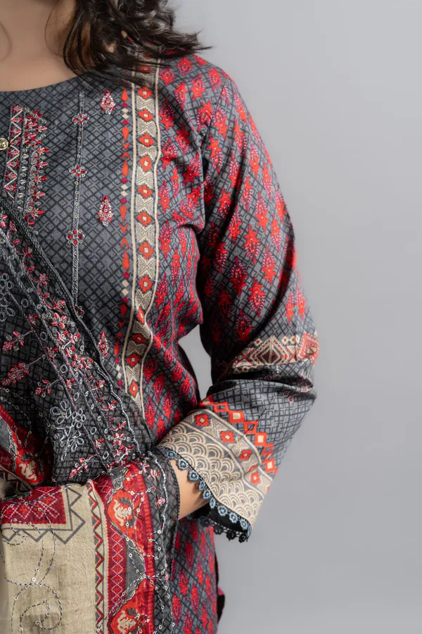 Dark_Grey_Cotton_Embroidered_Kurta_Pants_With_Dupatta_(Set_Of_3)_For_Women