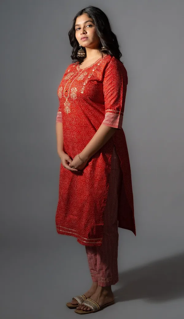 Tomato_Red_Cotton_Printed_Kurta_Pants_With_Dupatta_(Set_Of_3)_For_Women