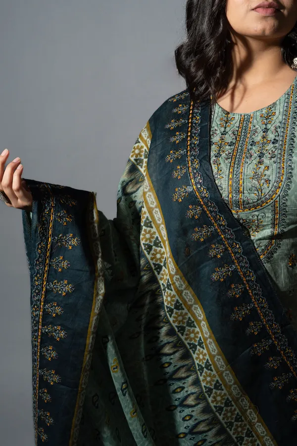 Cambridge_Blue_Embroidered_Kurta_Pants_With_Dupatta_(Set_Of_3)_For_Women