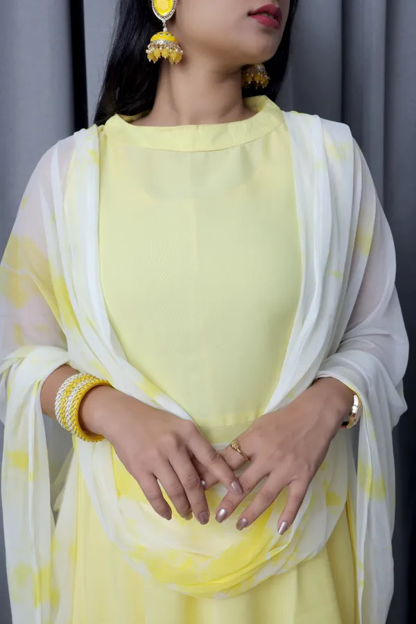 Beautiful_Solid_Yellow_Anarkali_Kurta_Pant_With_Dupatta_For_Women