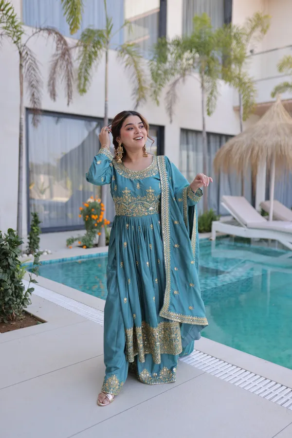 Teal_Mehraab_Sharara_Set
