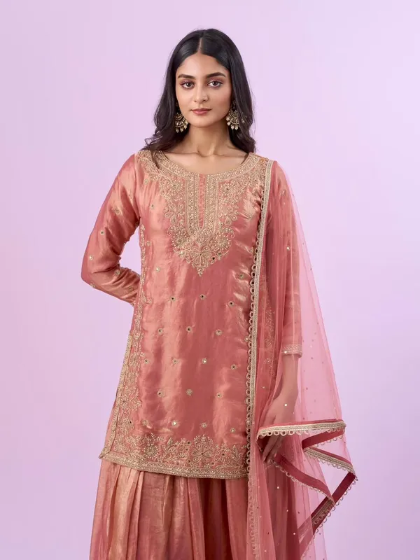 Gajree_Pink_Silk_Sharara_Suit_Set