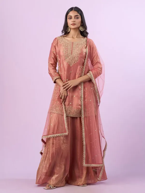 Gajree_Pink_Silk_Sharara_Suit_Set