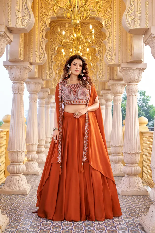 Regal_Rust_Luxurious_Lehenga