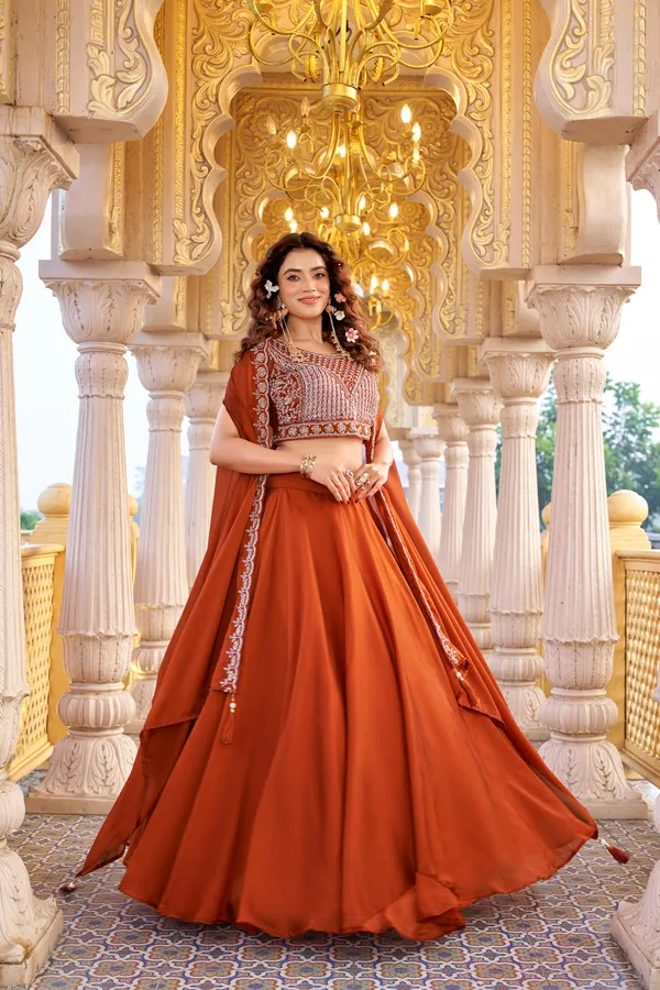 Regal_Rust_Luxurious_Lehenga