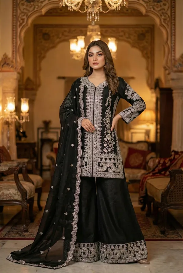 Shehzaadi_Black_Sharara