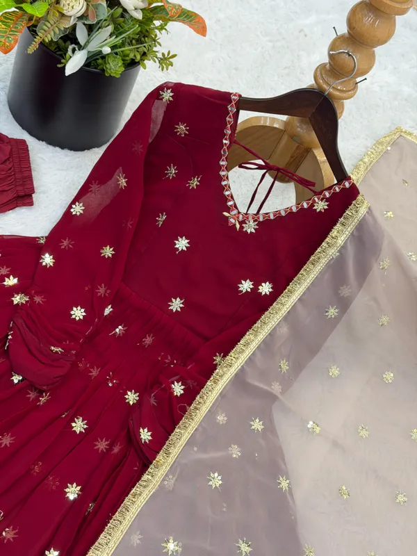 Wine_Grace_Anarkali_Set