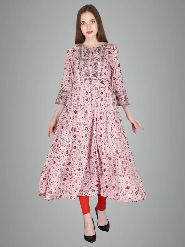 Pink_Rayon_Anarkali_Kurti_For_Women