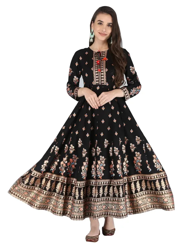 Black_Rayon_Anarkali_Kurti_For_Women