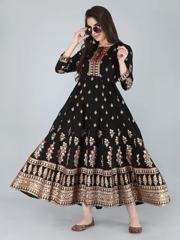 Black_Rayon_Anarkali_Kurti_For_Women