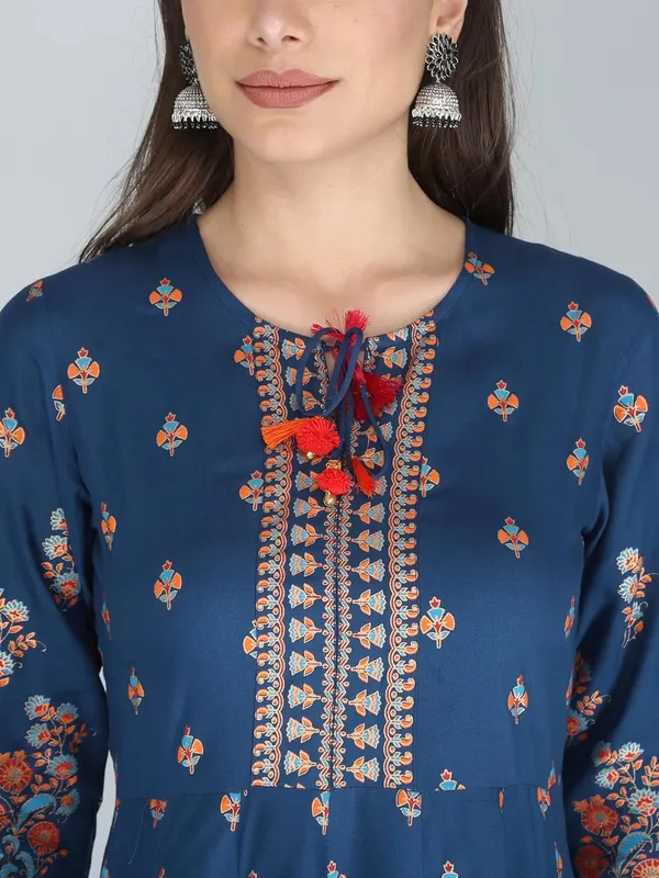 Blue_Rayon_Anarkali_Kurti_For_Women