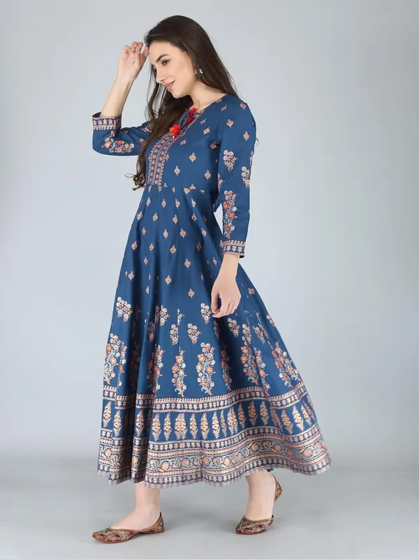 Blue_Rayon_Anarkali_Kurti_For_Women