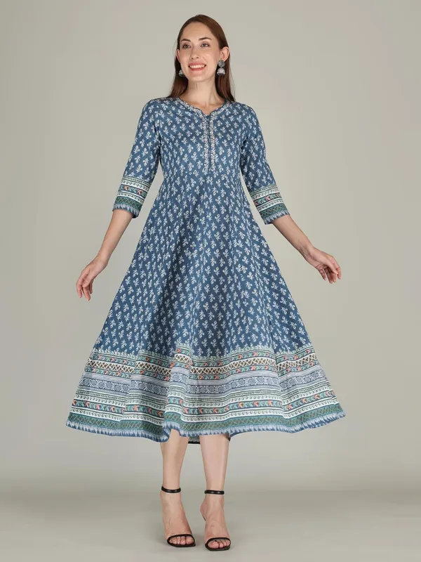 Blue_Rayon_Anarkali_Kurti_For_Women