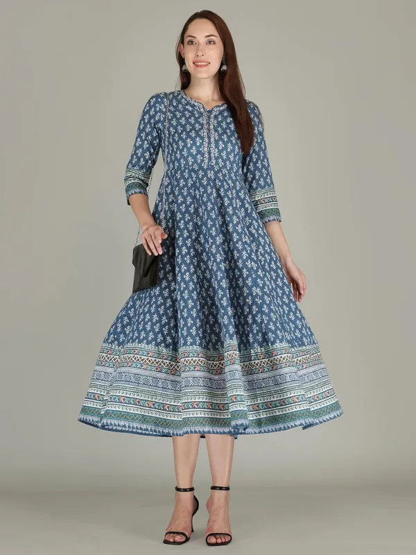 Blue_Rayon_Anarkali_Kurti_For_Women