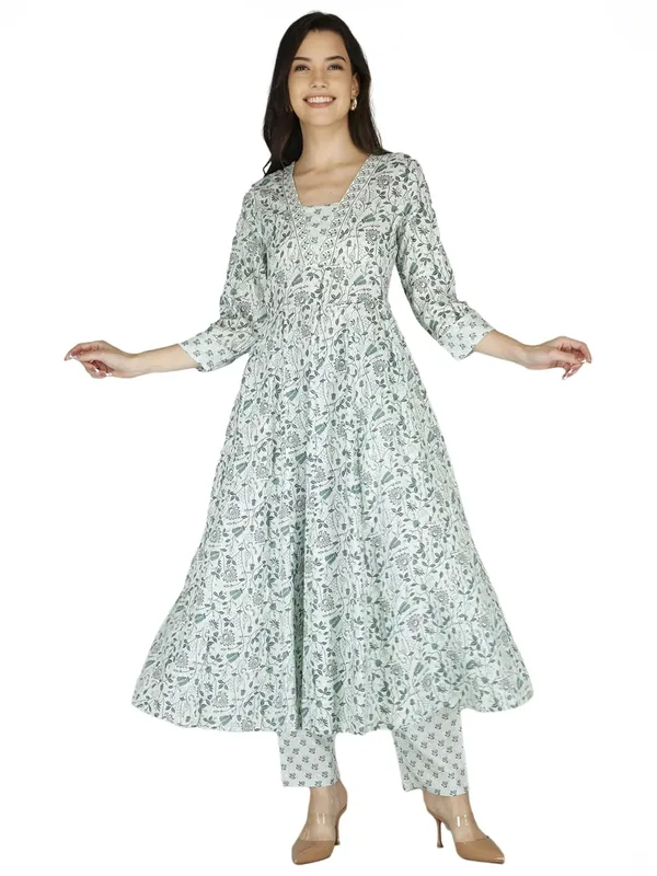 Multicolor_Rayon_Kurti_With_Pant_For_Women