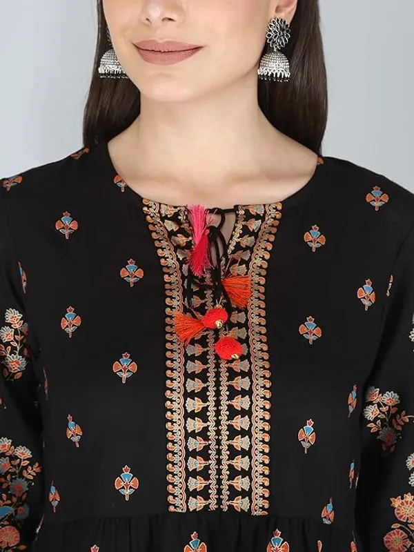 Black_Rayon_Cotton_Blend_Top_For_Women