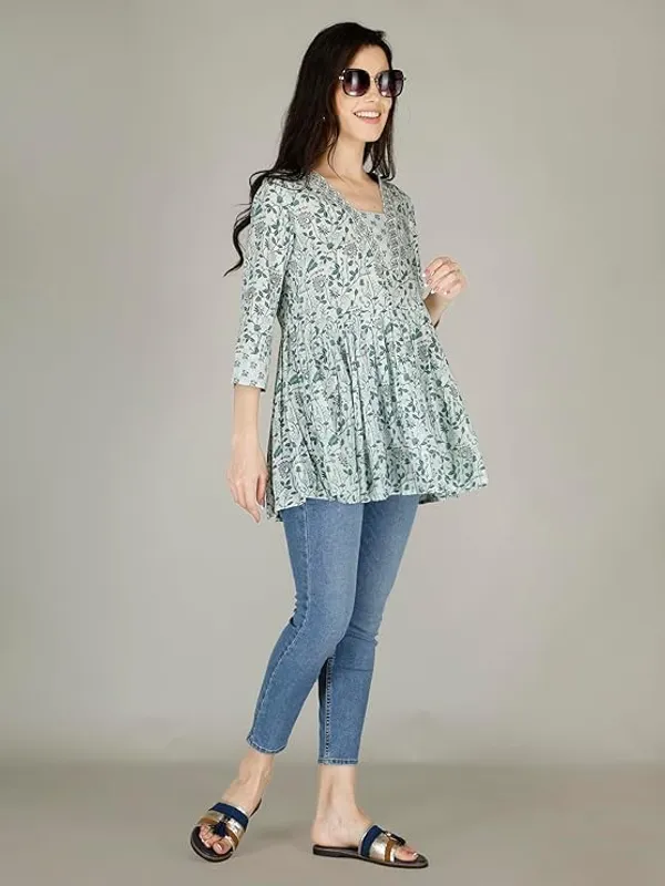 Multicolor_Rayon_Cotton_Blend_Top_For_Women