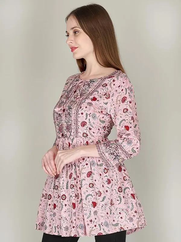Pink_Rayon_Cotton_Blend_Top_For_Women