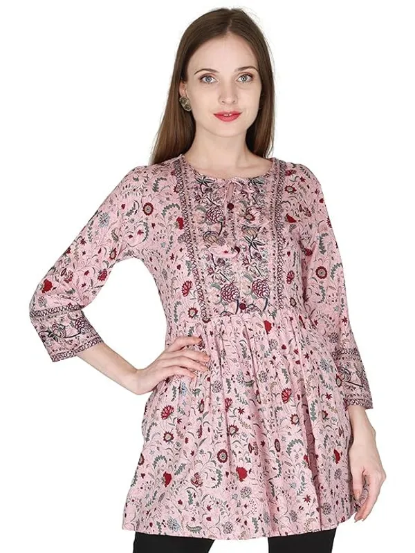 Pink_Rayon_Cotton_Blend_Top_For_Women