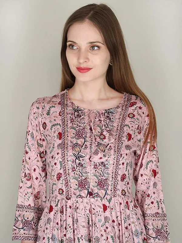 Pink_Rayon_Cotton_Blend_Top_For_Women