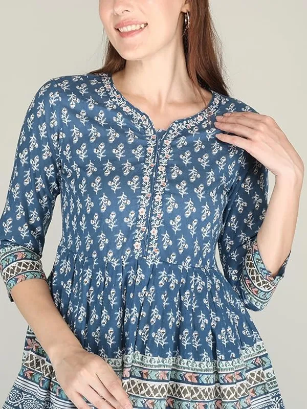 Blue_Rayon_Cotton_Blend_Top_For_Women