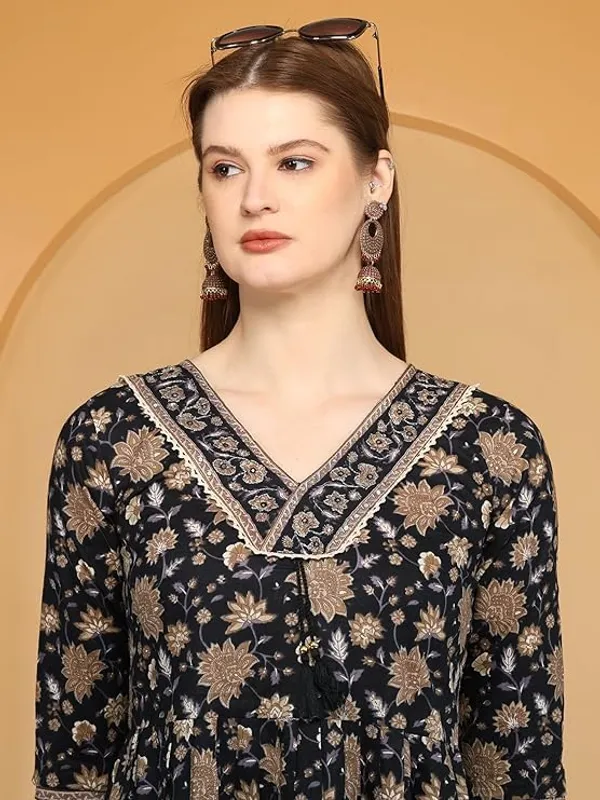 Black_Rayon_Cotton_Blend_Top_For_Women
