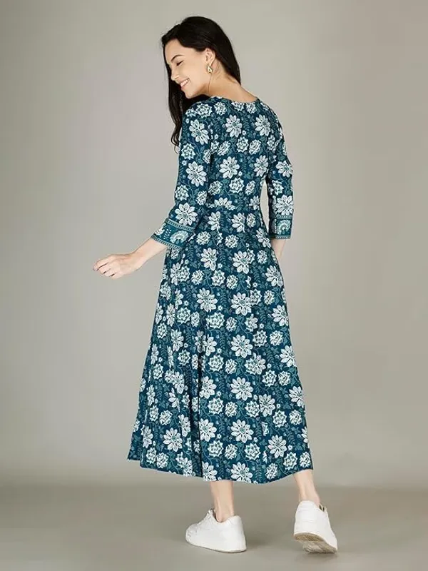 Blue_Cotton_Anarkali_Kurti_For_Women
