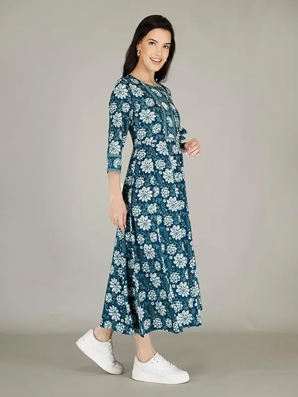 Blue_Cotton_Anarkali_Kurti_For_Women
