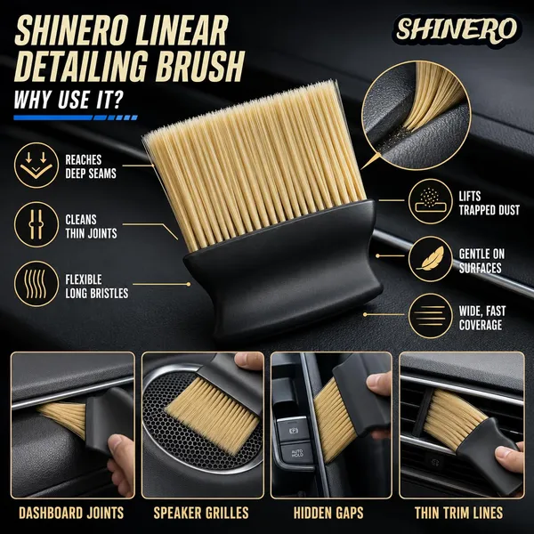 Ddt_Dashboard_Detailing_&_Cleaning_Kit__Set_Of_5_|_Includes_2_Detailing_Brushes,_Microfiber_Cloth,_Foam_Applicator_&_500Ml_Sheen_Flex_Dashboard_Polish_|_Complete_Interior_Care_Set