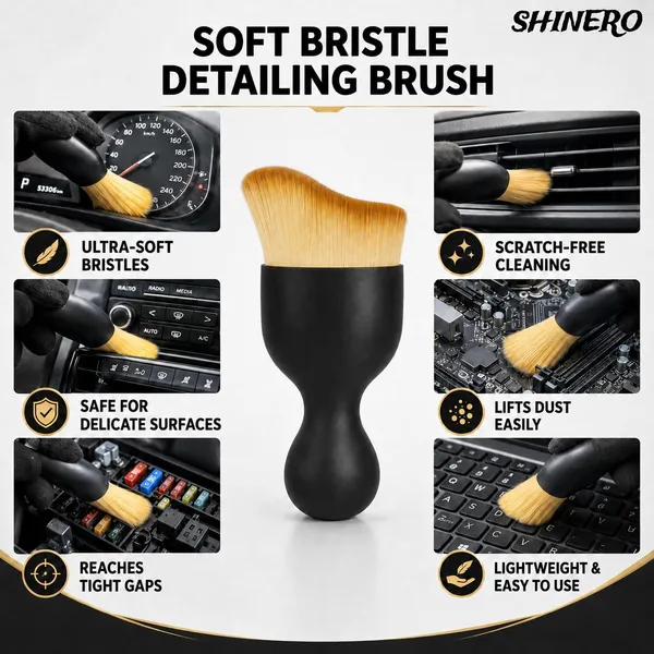 Ddt_Dashboard_Detailing_&_Cleaning_Kit__Set_Of_5_|_Includes_2_Detailing_Brushes,_Microfiber_Cloth,_Foam_Applicator_&_500Ml_Sheen_Flex_Dashboard_Polish_|_Complete_Interior_Care_Set