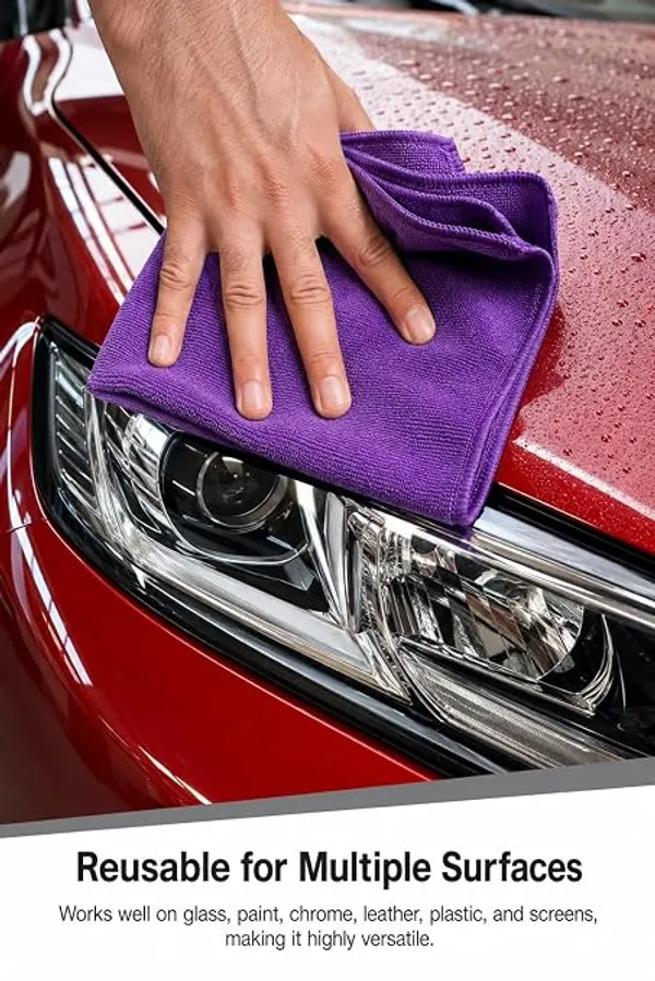 350_Gsm_Microfiber_Cloth|40X40_Cm|Pack_Of_5