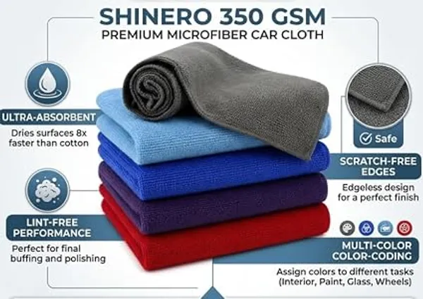350_Gsm_Microfiber_Cloth|40X40_Cm|Pack_Of_5
