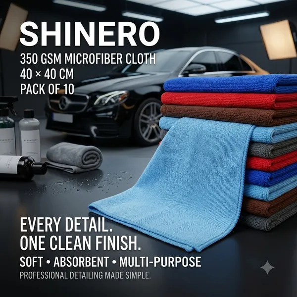 350_Gsm_Microfiber_Cloth|40X40_Cm|Pack_Of_10