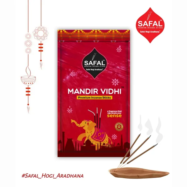 SAFAL_Mandir_Vidhi_Agarbatti_Agarbatti_for_Pooja_Pack_of_5_150_Sticks_Per_Pack_Incense_Sticks_for_Pooja_with_Natural_Fragrance_Soothing_And_Long-Lasting_Aroma_Handmade_Agarbatti_Stick
