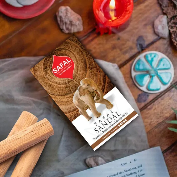 SAFAL_Dhoop_Sticks_for_Pooja_240_Premium_Dhoop_Sticks_Agarbatti_Long-Lasting_Aroma_for_Pooja_And_Meditation_Charcoal_Free_Incense_Sticks_Pack_of_24_Sandal