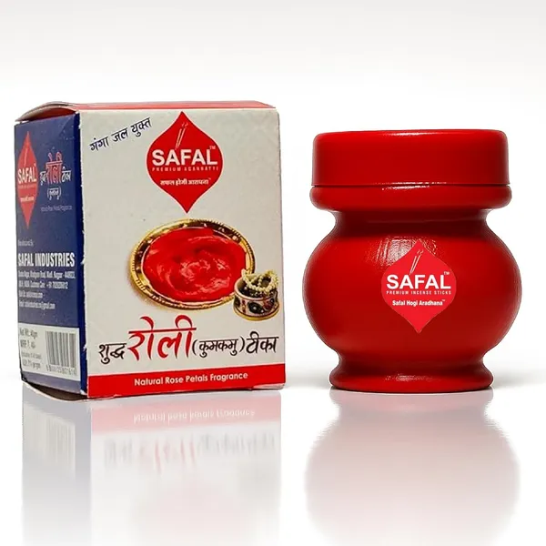 SAFAL_Tilak_Paste_Pack_of_12_Tika_with_Ganga_Jal_for_Daily_Pooja_Hawan_Puja_Rituals_Mandir_Use_Long-Lasting_Sacred_Chandan_Paste_Easy_to_Apply_Spiritual_And_Traditional_Use_Roli_Kumkum_Tka