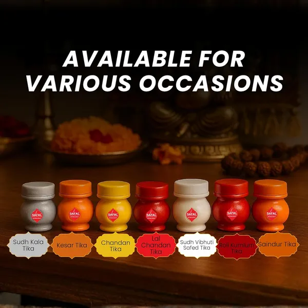 SAFAL_Tilak_Paste_Pack_of_12_Tika_with_Ganga_Jal_for_Daily_Pooja_Hawan_Puja_Rituals_Mandir_Use_Long-Lasting_Sacred_Chandan_Paste_Easy_to_Apply_Spiritual_And_Traditional_Use_Roli_Kumkum_Tka