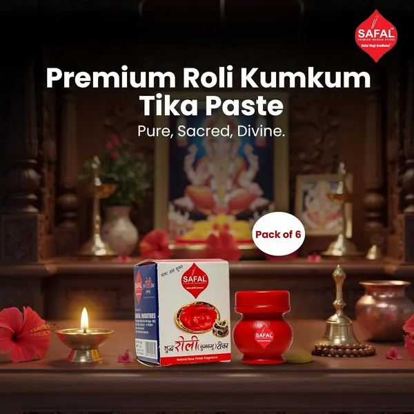SAFAL_Tilak_Paste_Pack_of_12_Tika_with_Ganga_Jal_for_Daily_Pooja_Hawan_Puja_Rituals_Mandir_Use_Long-Lasting_Sacred_Chandan_Paste_Easy_to_Apply_Spiritual_And_Traditional_Use_Roli_Kumkum_Tka