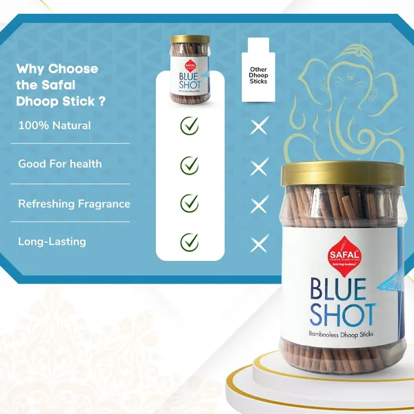 SAFAL_Dhoop_Stick__400g_Jar_Non-Irritating_And_Calming_Aroma_Non_Toxic_And_Charcoal-Free_Natural_Smooth_-Lasting_Fragrance_for_Daily_Puja_Bambooless_Dry_Dhup_Batti_Blue_Shoot_Pack__of_2