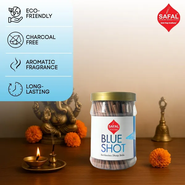 SAFAL_Dhoop_Stick__400g_Jar_Non-Irritating_And_Calming_Aroma_Non_Toxic_And_Charcoal-Free_Natural_Smooth_-Lasting_Fragrance_for_Daily_Puja_Bambooless_Dry_Dhup_Batti_Blue_Shoot_Pack__of_2