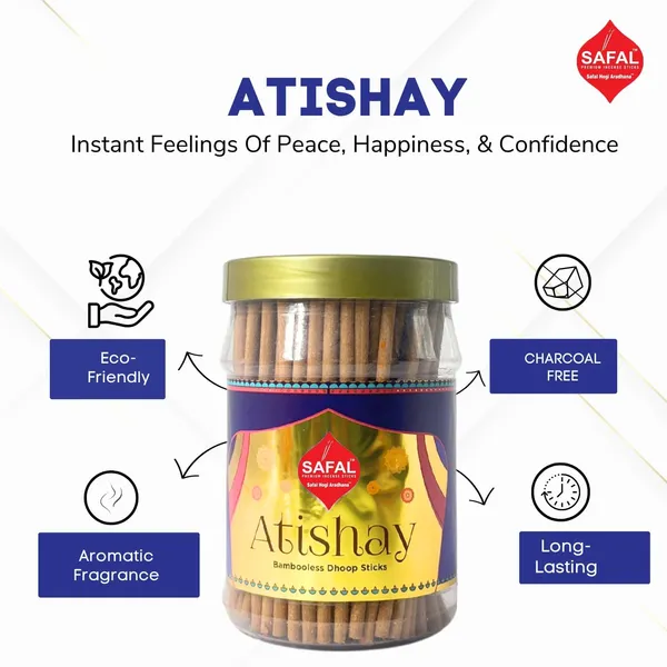 SAFAL_Dhoop_Stick__400g_Jar_Non-Irritating_And_Calming_Aroma_Non_Toxic_And_Charcoal-Free_Natural_Smooth_And_Long-Lasting_Fragrance_for_Daily_Puja_Bambooless_Dry_Dhup_Batti_Atishay_Pack_of_2