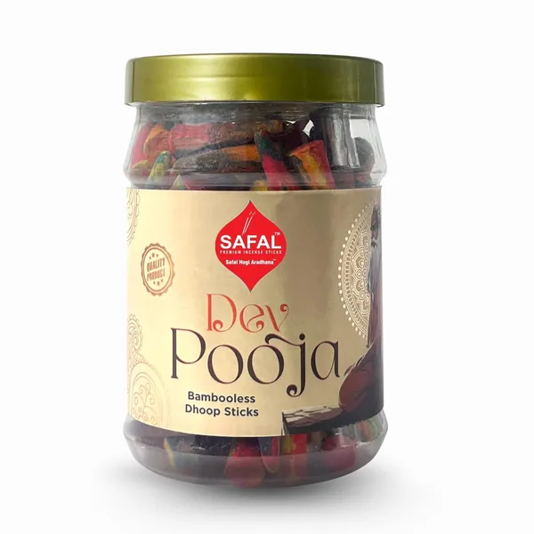SAFAL_Charcoal-Free_Incense_Dhoop_Cones__400g_Jar_Non-Irritating_And_Calming_Aroma_Natural_Smooth_And_Long-Lasting_Fragrance_for_Daily_Puja_Bambooless_Dry_Dhup_Batti_Dev_Pooja_Pack_of_2