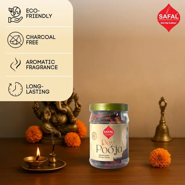 SAFAL_Charcoal-Free_Incense_Dhoop_Cones__400g_Jar_Non-Irritating_And_Calming_Aroma_Natural_Smooth_And_Long-Lasting_Fragrance_for_Daily_Puja_Bambooless_Dry_Dhup_Batti_Dev_Pooja_Pack_of_2