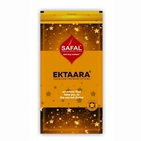 SAFAL_Incense_Sticks_Pack_of_5_Natural_Fragrance_for_Pooja_Meditation_And_Rituals_400_Sticks120_gram_Handmade_Agarbatti_with_Long-Lasting_Aroma_Soothing_And_Relaxing_Scent_Ektaara