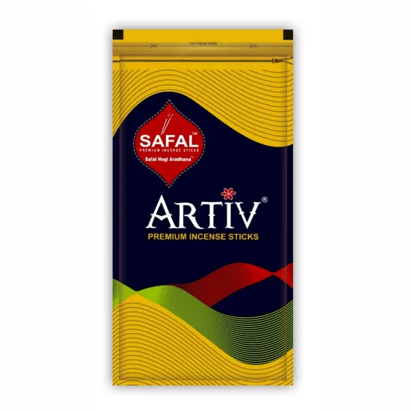 SAFAL_Incense_Sticks_Pack_of_5_Natural_Fragrance_for_Pooja_Meditation_And_Rituals_400_Sticks120_gram_Handmade_Agarbatti_with_Long-Lasting_Aroma_Soothing_And_Relaxing_Scent_Artiv