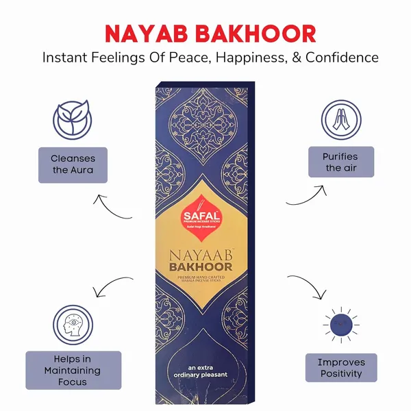 SAFAL_Natural_Incense_Sticks_35_Stick_Per_Pack_Long-Lasting_Agarbatti_for_Puja_Meditation_And_Aromatherapy_Handmade_And_Organic_Fragrance_for_Home_Pack_of_3_Nayaab_Bakhoor