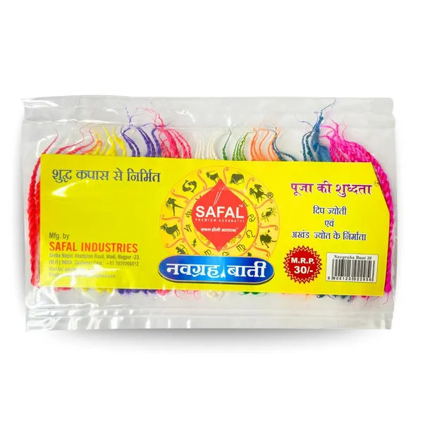 Safal_Cotton_Wicks_Wicks_for_Diya_Pooja_Navratri_Cotton_Batti_for_Aarti_Non-_Toxic_Chemical_Free_Long_Lasting_Cotton_Wicks_Navgrah_Twisted_Pack_of_12