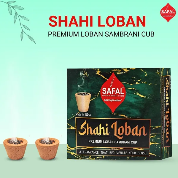SAFAL_Cup_Dhoop_Cup_Dhoop_for_Puja_Each_Pack_Contains_12_Cups_Sambrani_Dhoop_Cup_Herbal_Fragrance_Long_Lasting_Aroma_Shahi_Loban_Pack_of_4