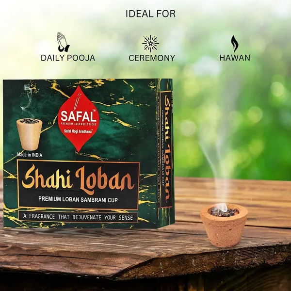 SAFAL_Cup_Dhoop_Cup_Dhoop_for_Puja_Each_Pack_Contains_12_Cups_Sambrani_Dhoop_Cup_Herbal_Fragrance_Long_Lasting_Aroma_Shahi_Loban_Pack_of_4