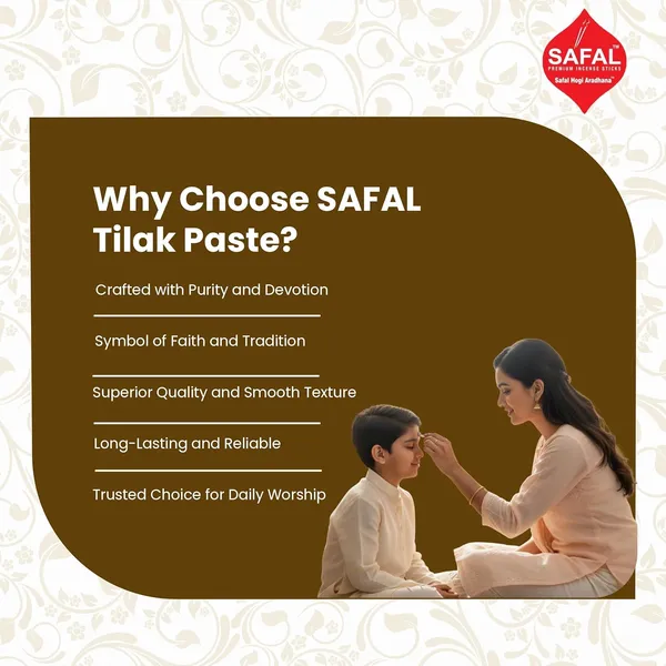 SAFAL_Tilak_Paste_Pack_of_12_Tika_Crafted_with_Ganga_Jal_for_Daily_Pooja_Hawan_Puja_Rituals_Mandir_Use_Long-Lasting_Sacred_Chandan_Paste_Easy_to_Apply_Chandan_Tika